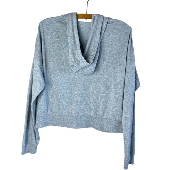 Nike Women’s Sz Small Cropped Hoodie Light Gray Zip Up / CV8618-063 - Picture 7 of 7